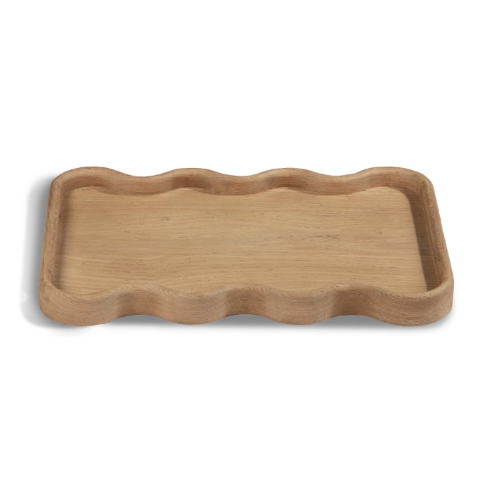 Swirl Oak Tray