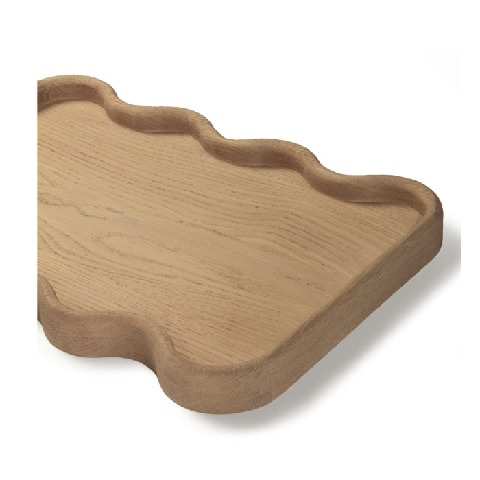 Swirl Oak Tray