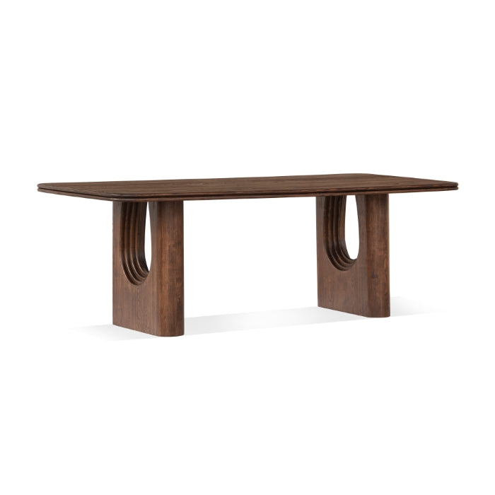 Layered Solid Oak Dining Table