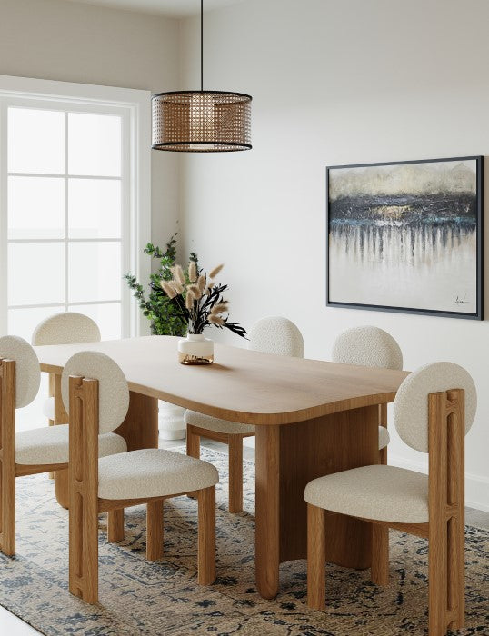 Tidal Solid Oak Dining Table