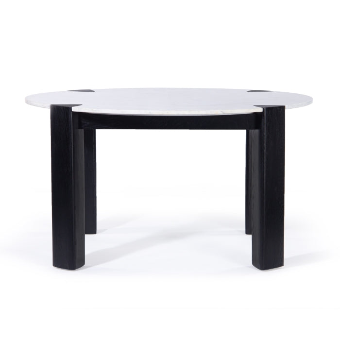 Elio Oak Marble Dining Table