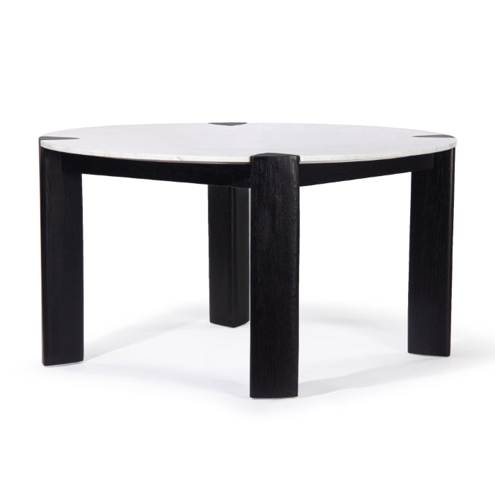 Elio Oak Marble Dining Table