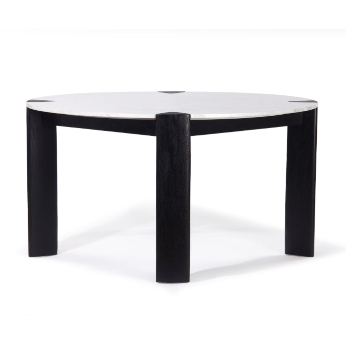 Elio Oak Marble Dining Table