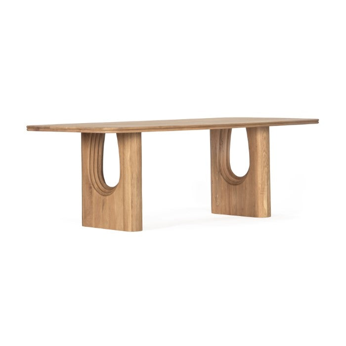 Layered Solid Oak Dining Table