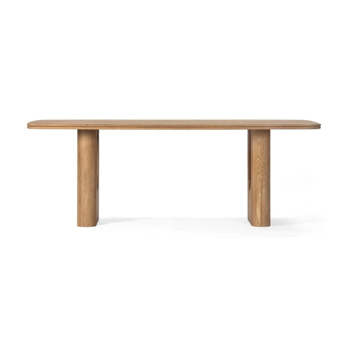 Layered Solid Oak Dining Table