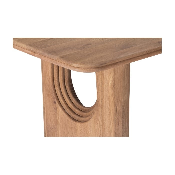 Layered Solid Oak Dining Table