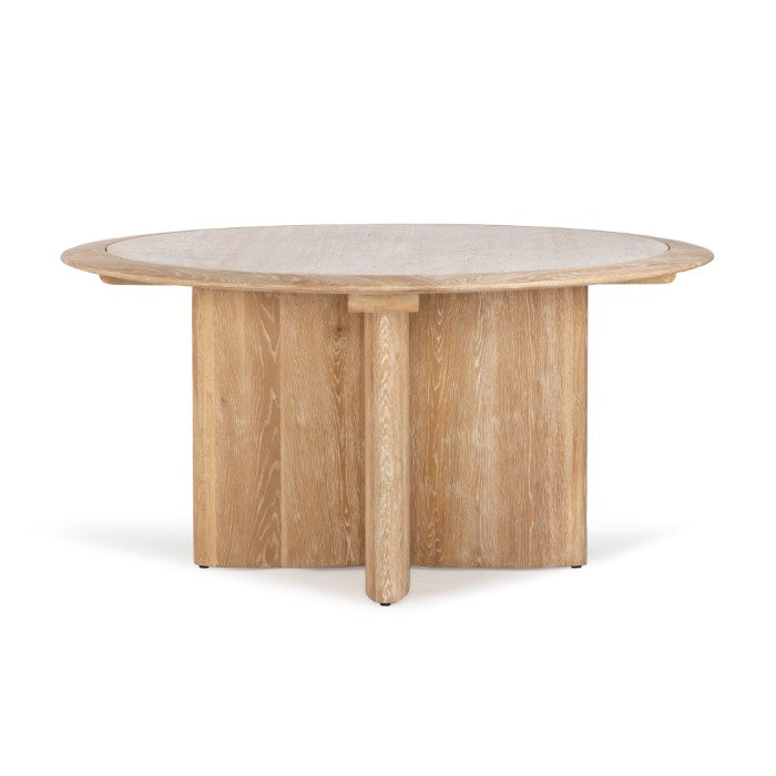 Polaris Travertine Oak Dining Table