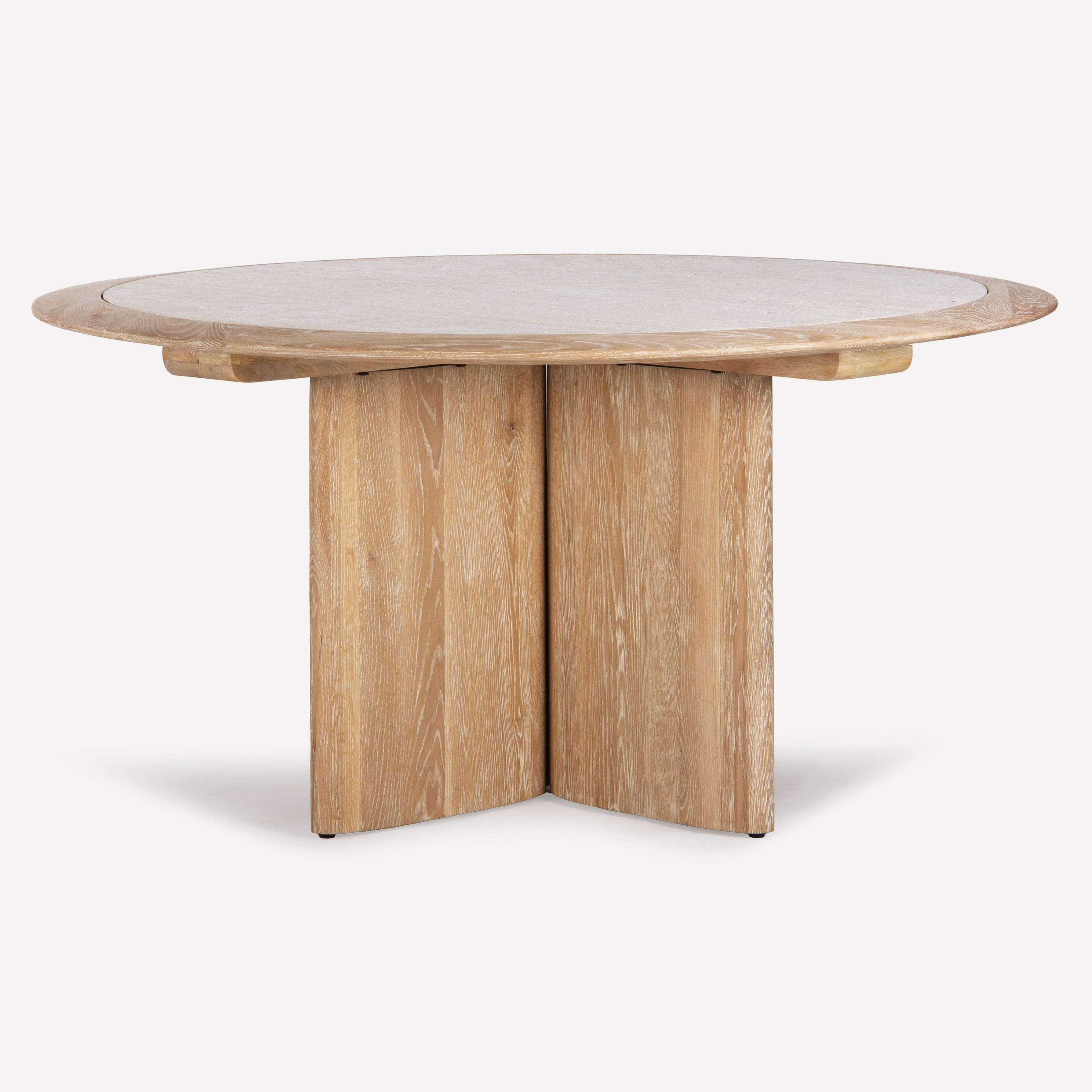 Polaris Travertine Oak Dining Table