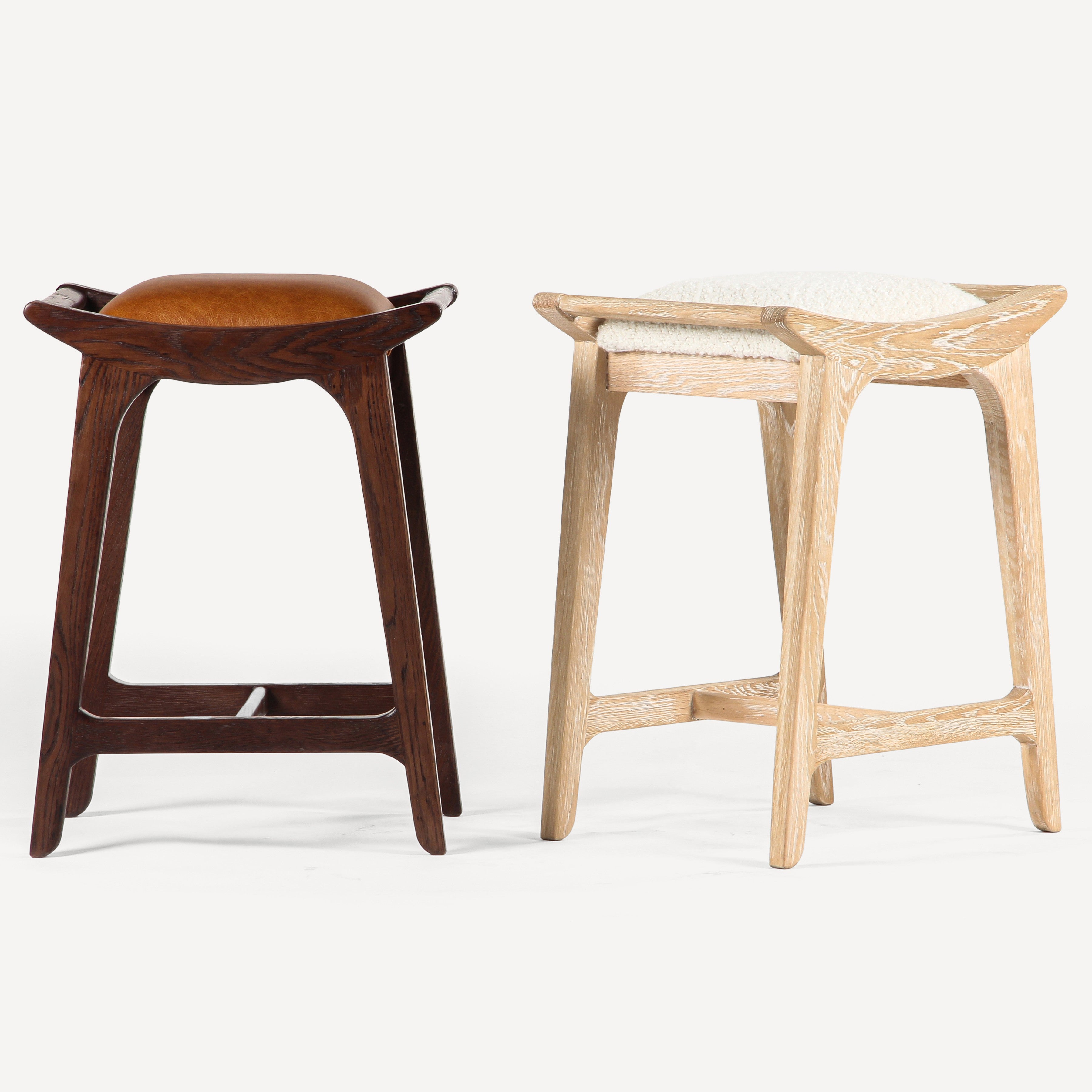 Porter Solid Oak Counter Stool