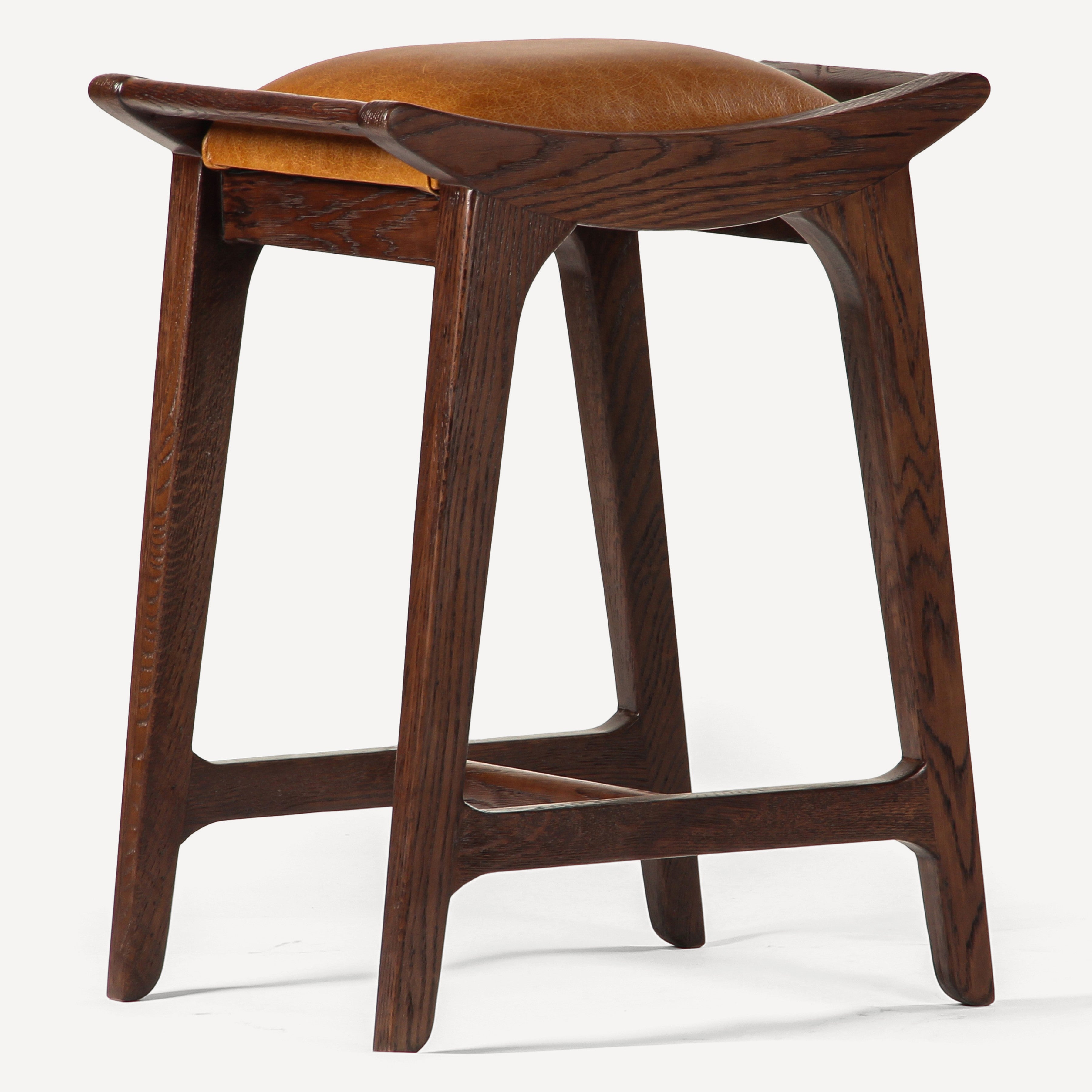 Porter Solid Oak Counter Stool