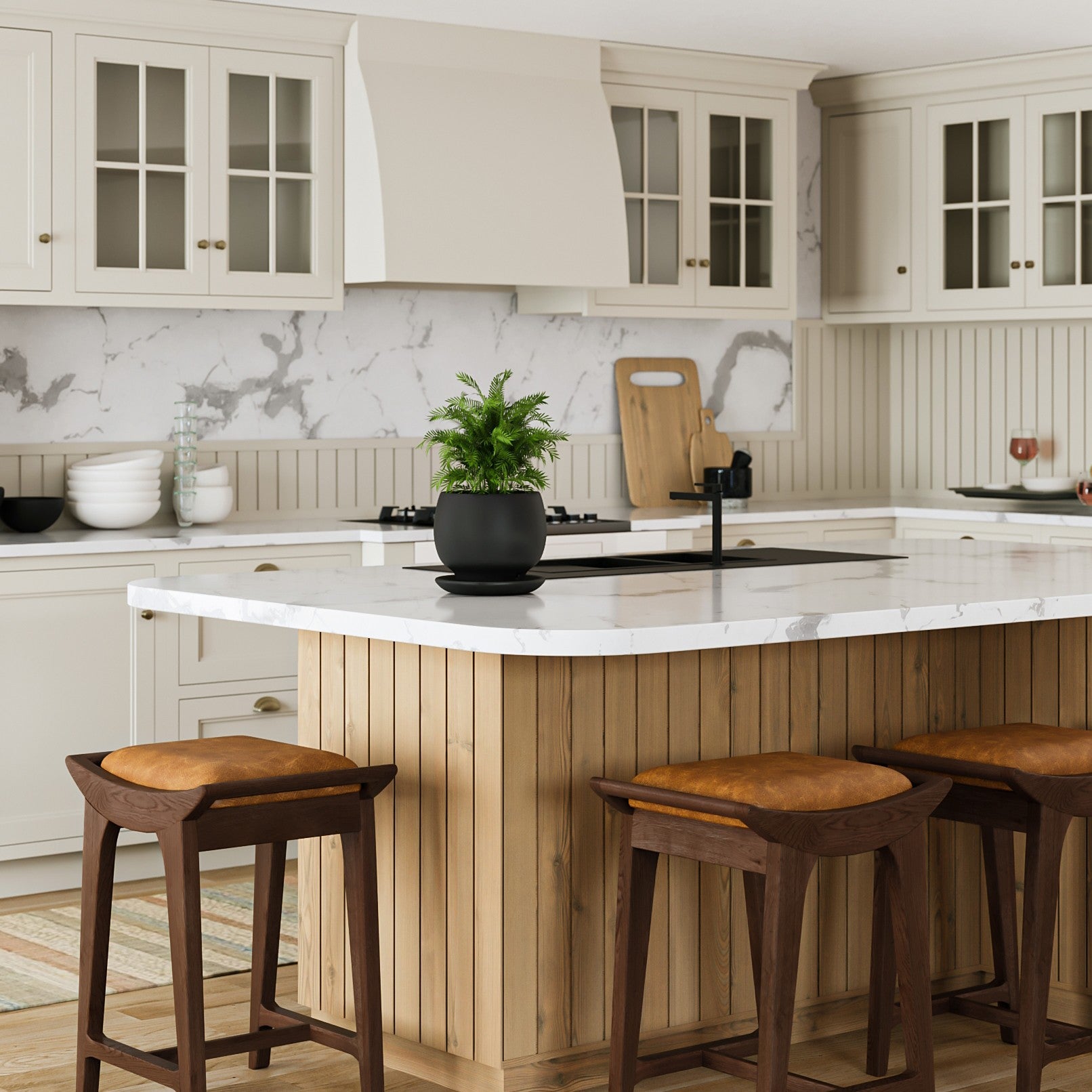 Porter Solid Oak Counter Stool