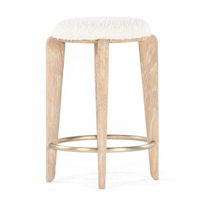 Quattro Solid Oak Counter Stool