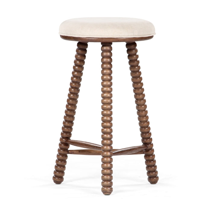 Twist Solid Oak Counter Stool