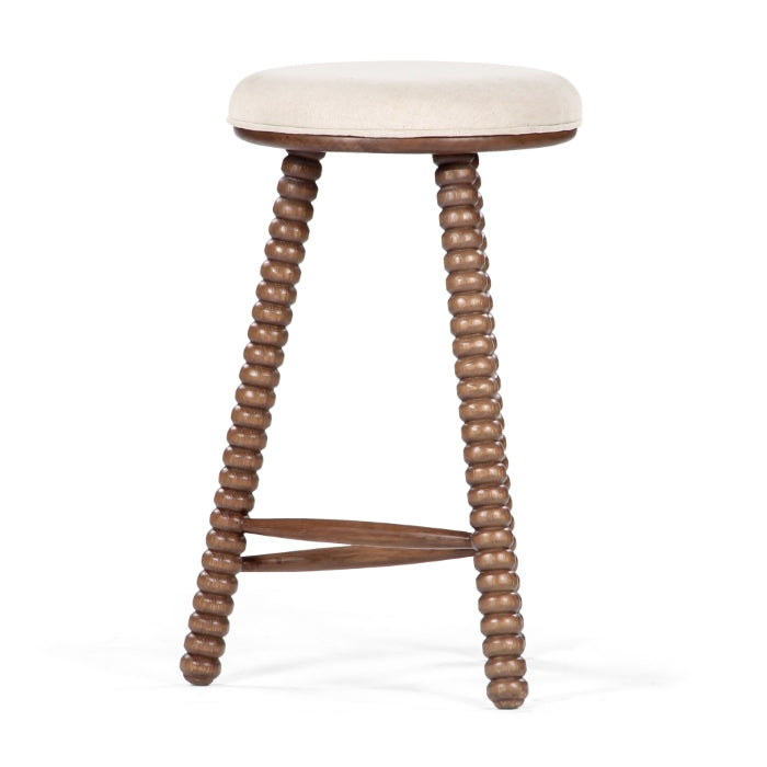 Twist Solid Oak Counter Stool