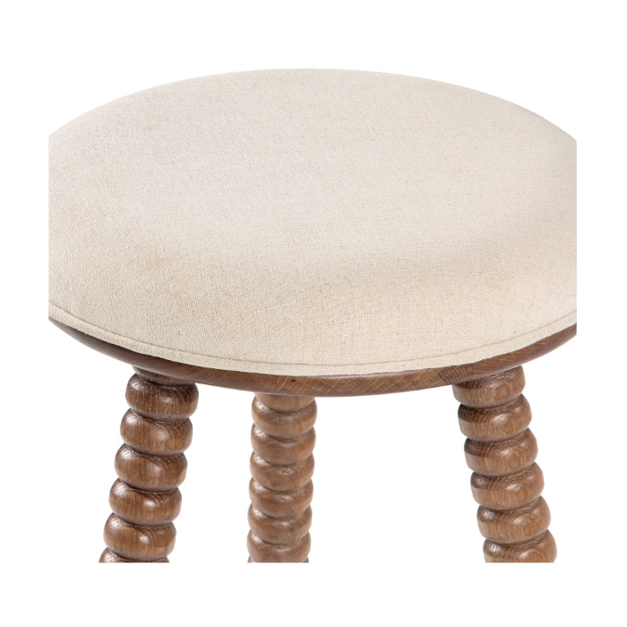 Twist Solid Oak Counter Stool