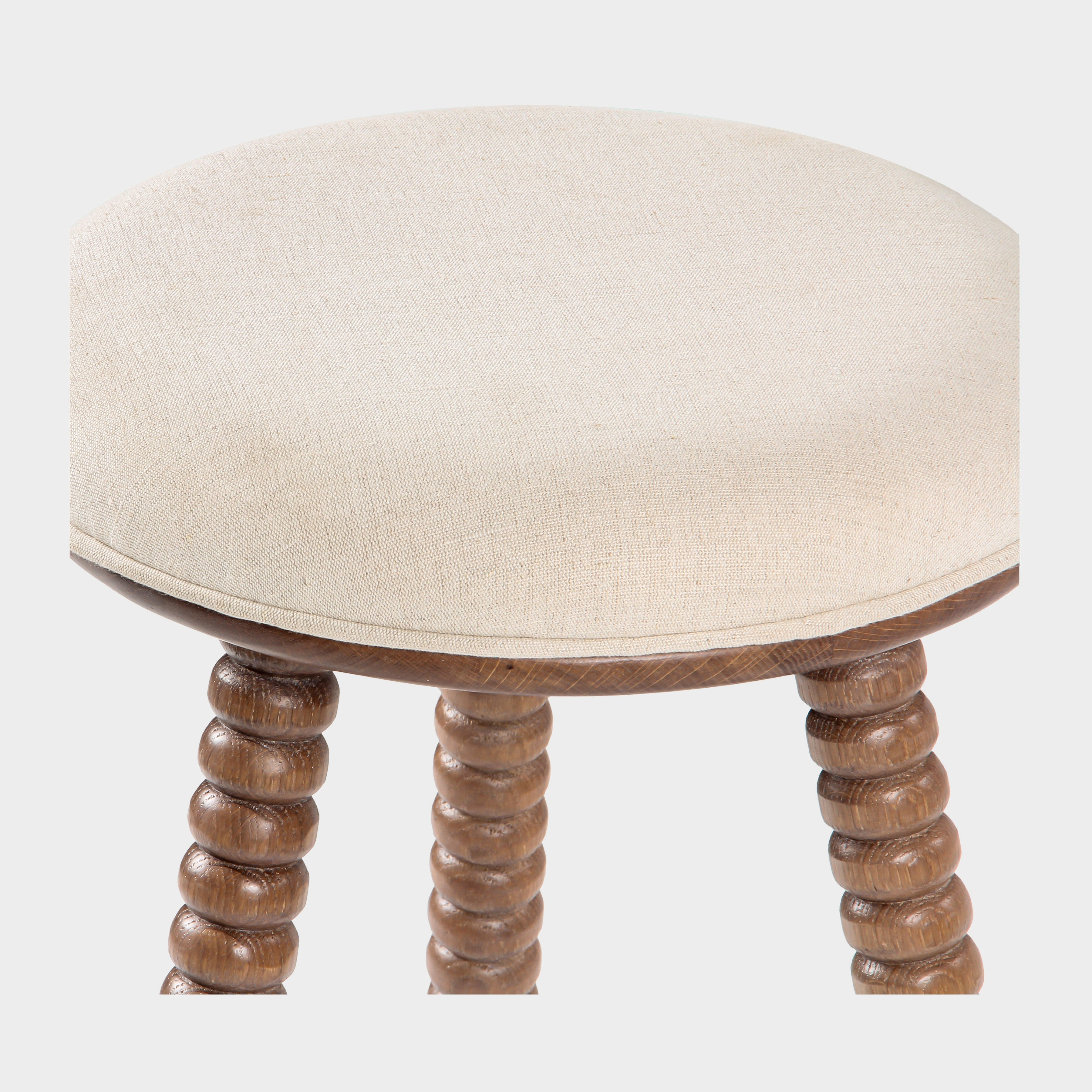 Twist Solid Oak Counter Stool