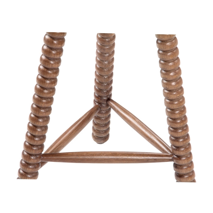 Twist Solid Oak Counter Stool