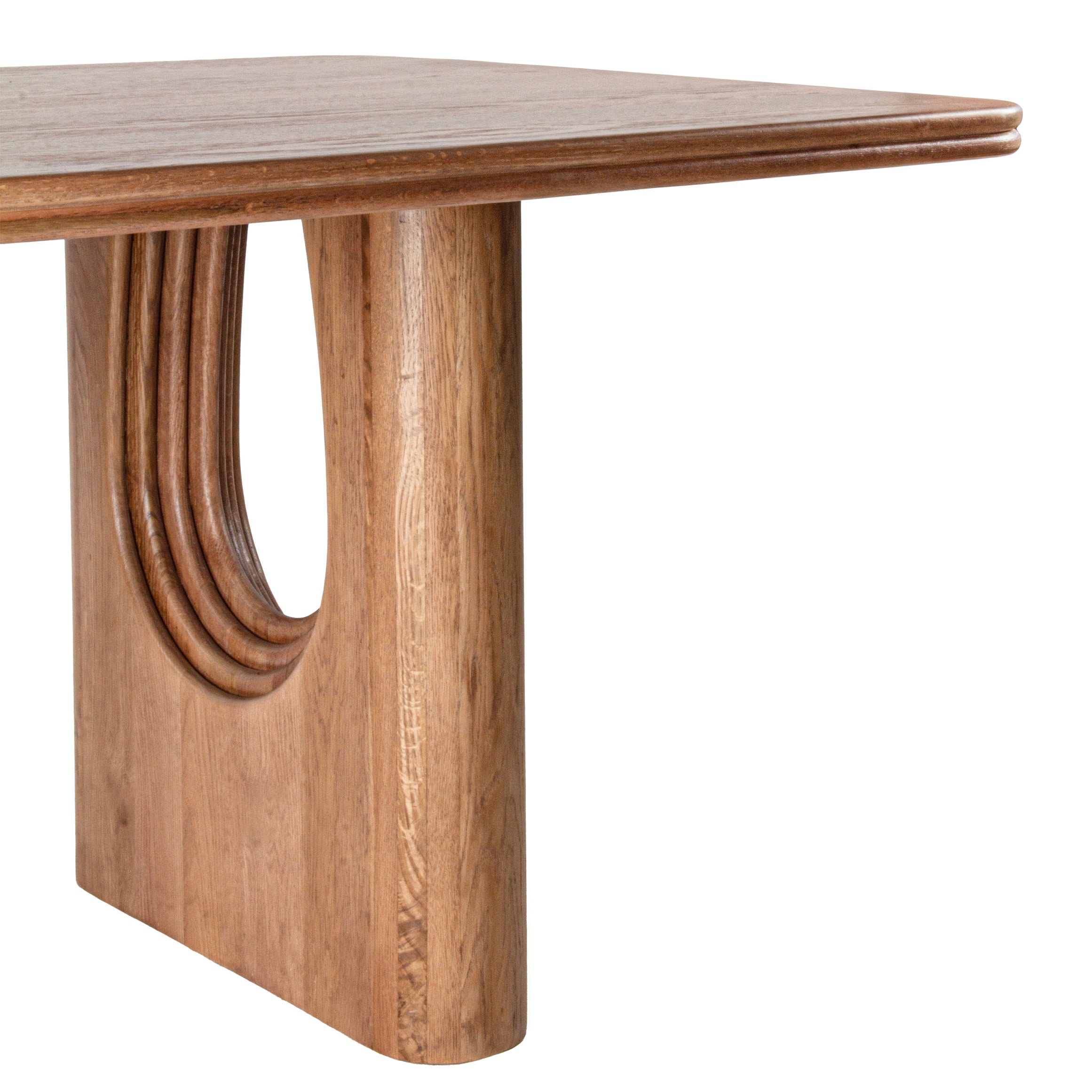 Layered Solid Oak Dining Table