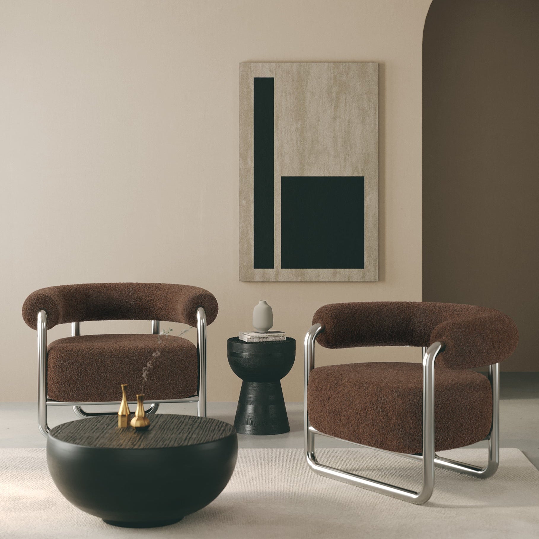 Dune Metallic Accent Chair