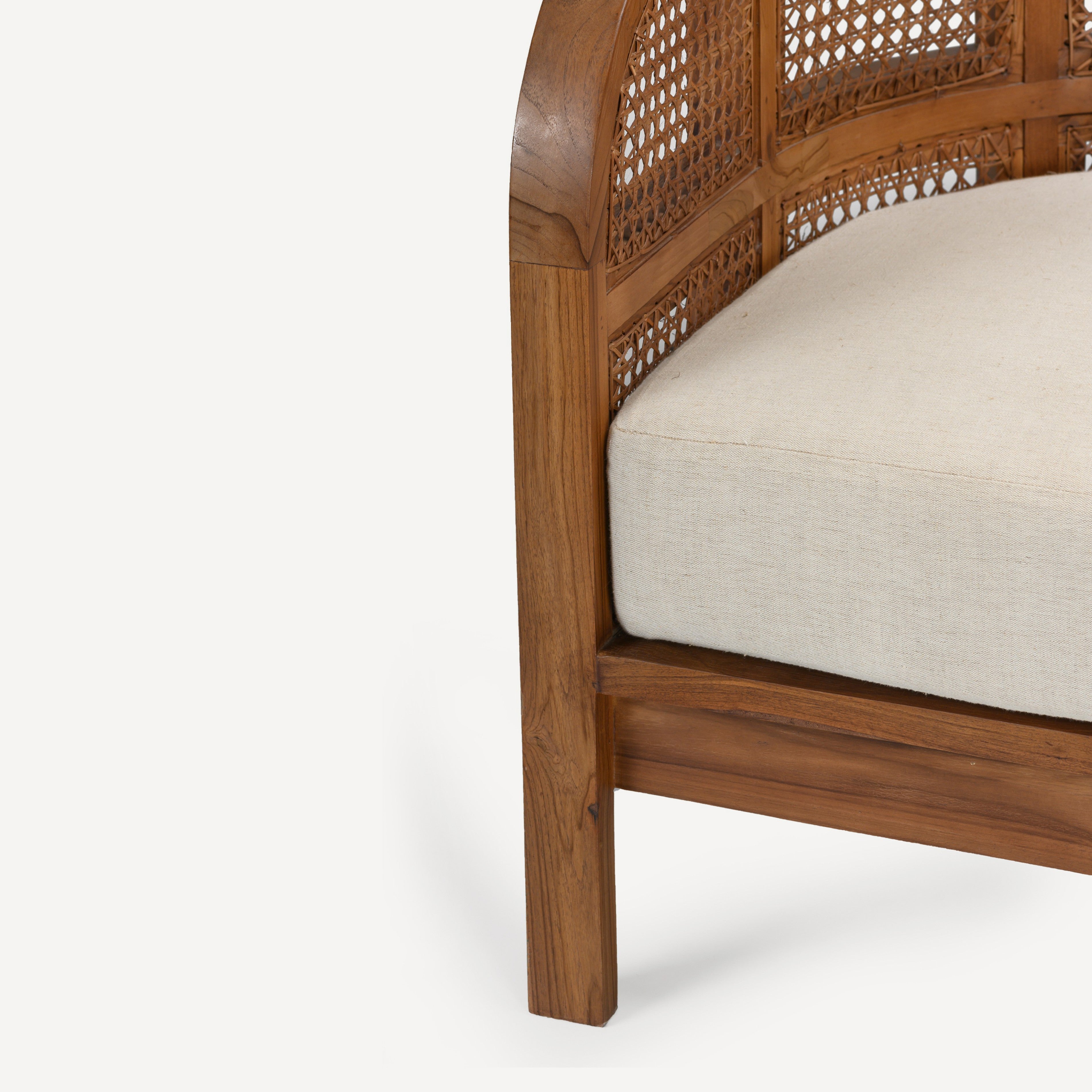 Nest Cane Recycled Teak Chair