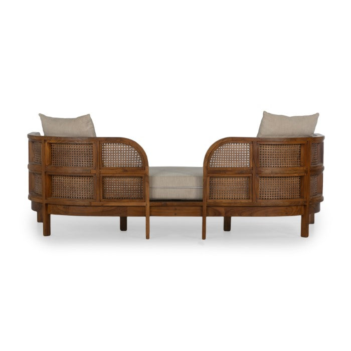 Nest Cane Recycled Teak Daybed