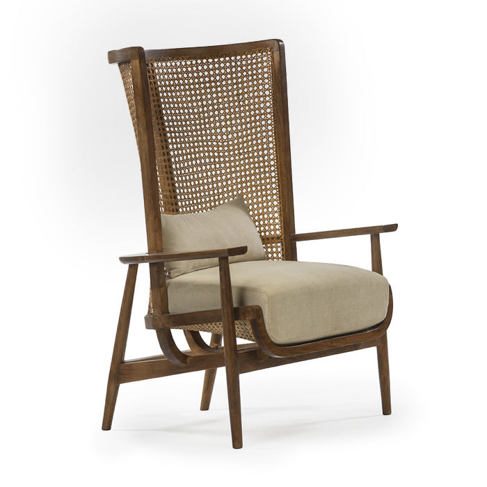 Wingman Cane Accent Chair