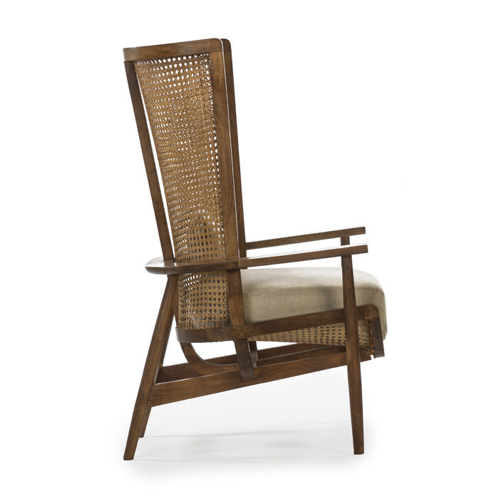 Wingman Cane Accent Chair