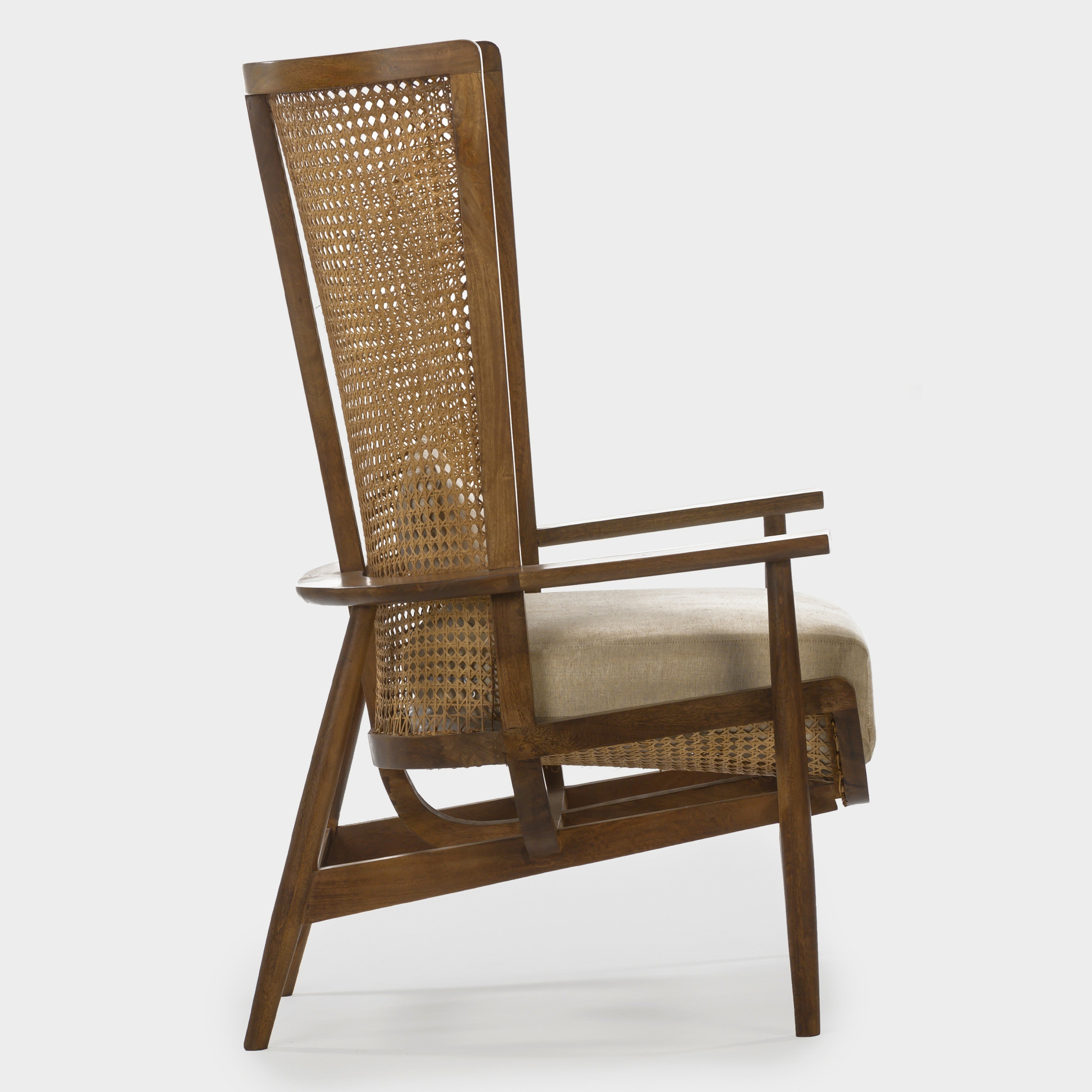 Wingman Cane Accent Chair