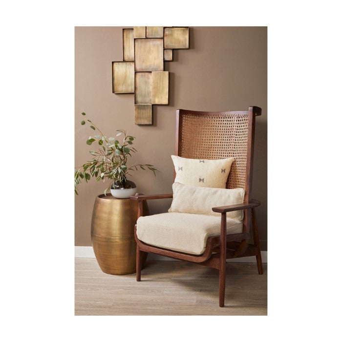 Wingman Cane Accent Chair