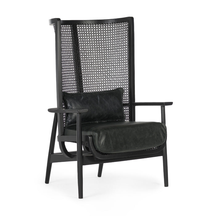 Wingman Cane Accent Chair