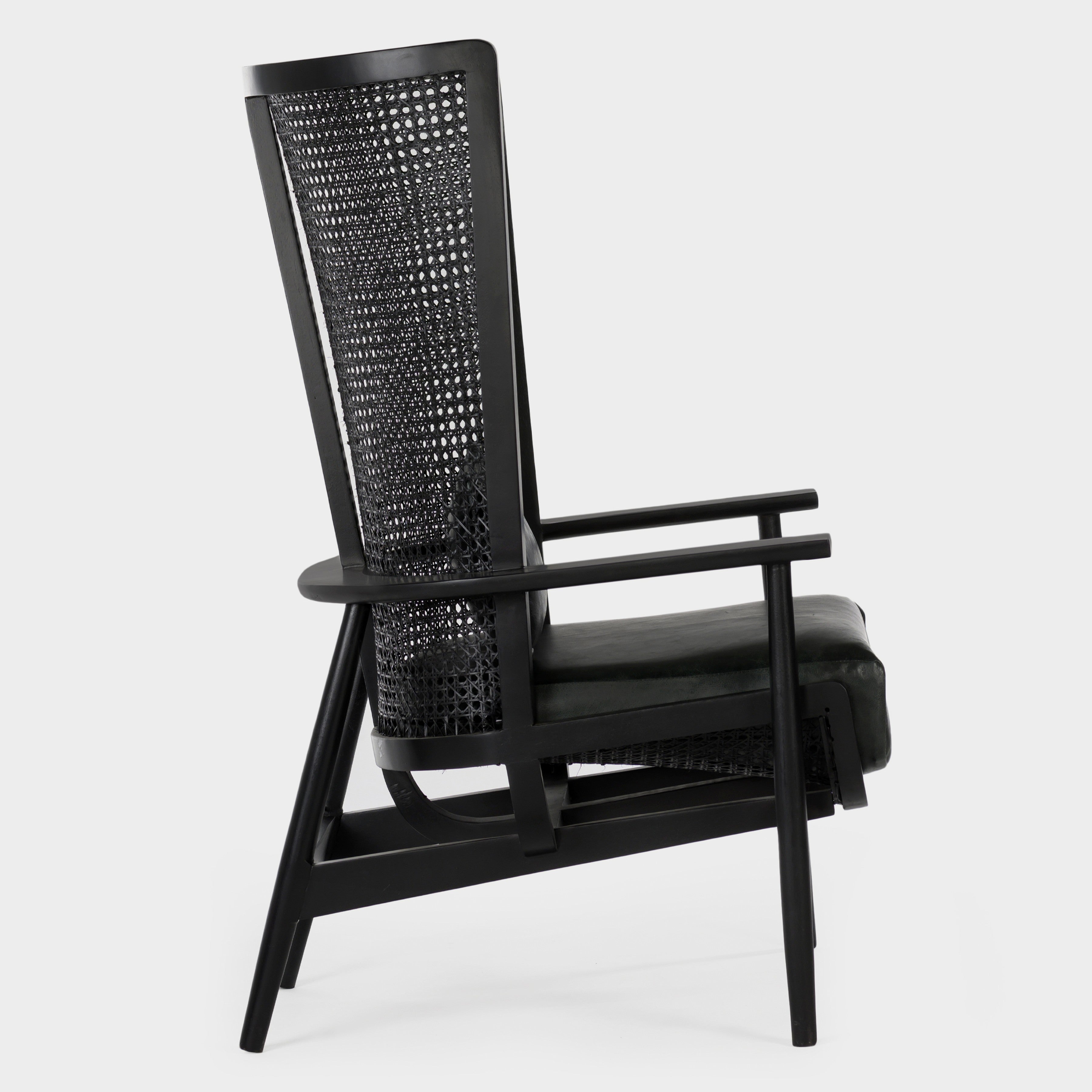 Wingman Cane Accent Chair