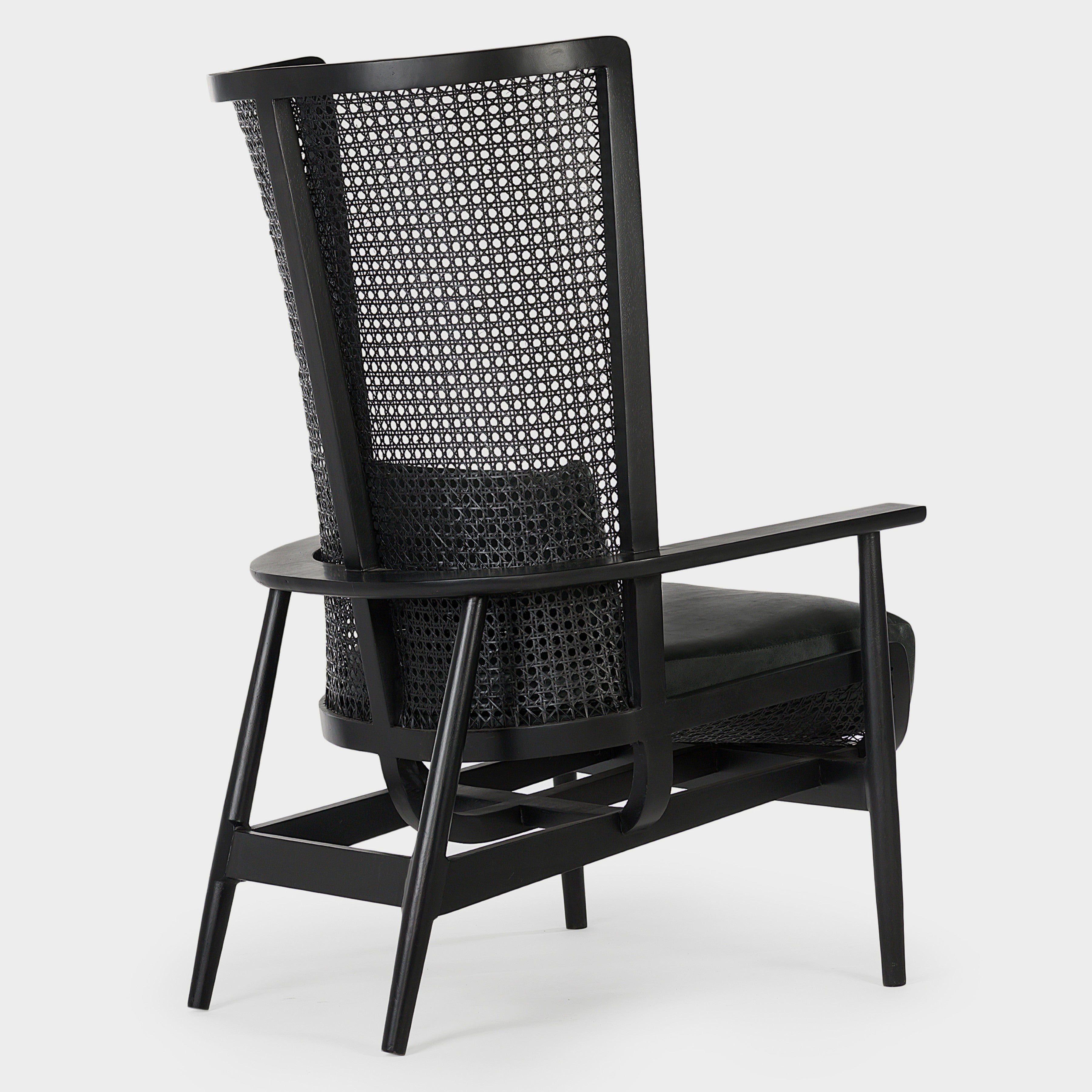 Wingman Cane Accent Chair