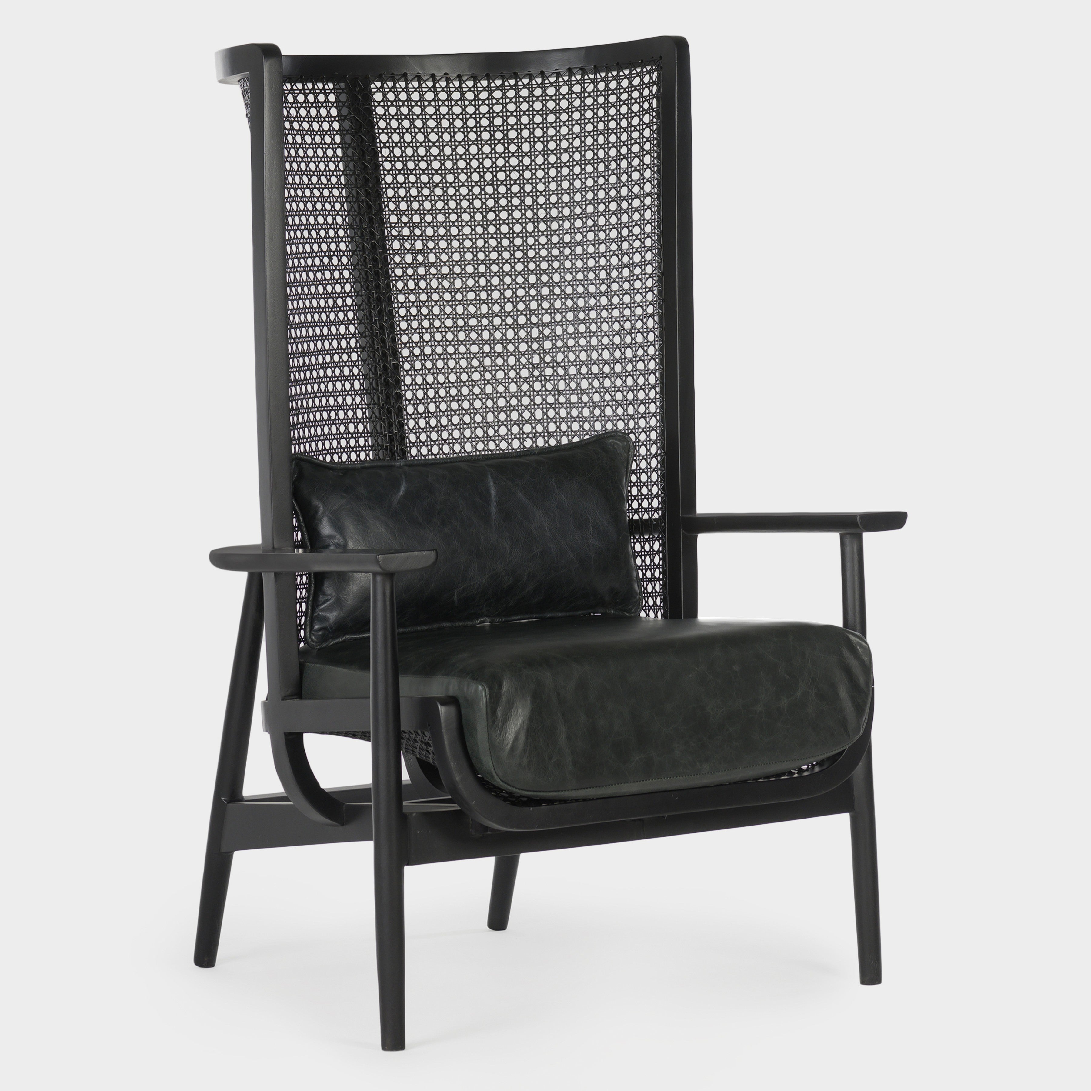 Wingman Cane Accent Chair