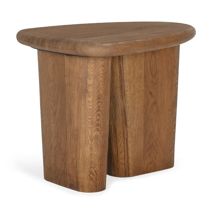 Laurel Solid White Oak Side Table