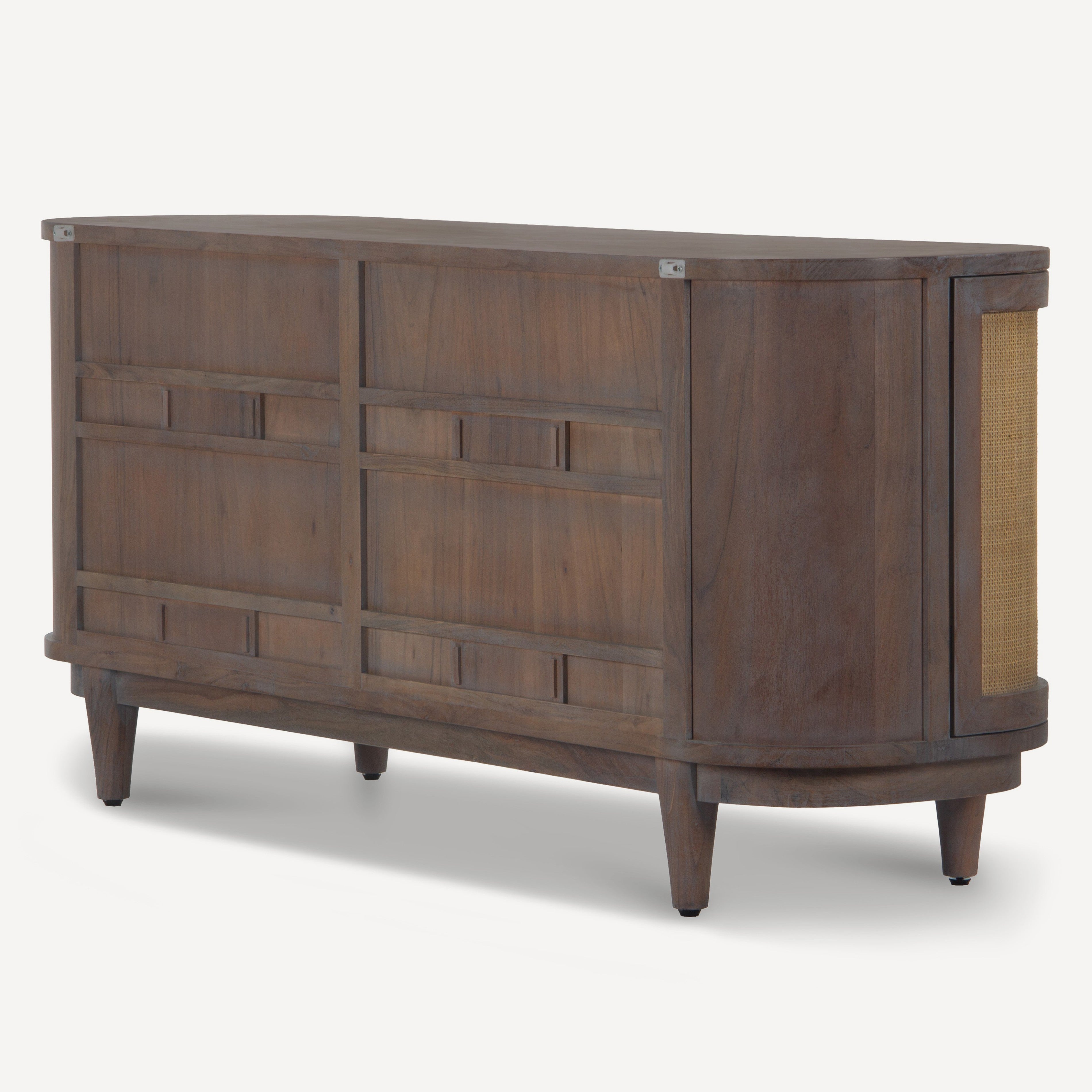 Canggu Cane Solid Wood Media Stand