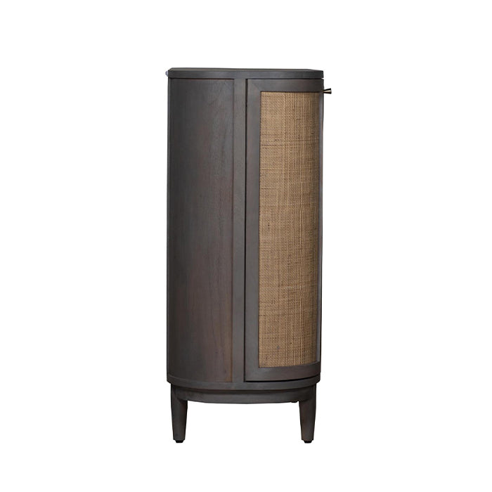 Canggu Storage Cane Solid Wood Cabinet