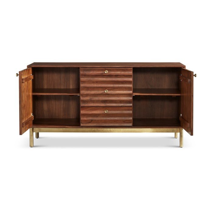 Groove Solid Wood Sideboard