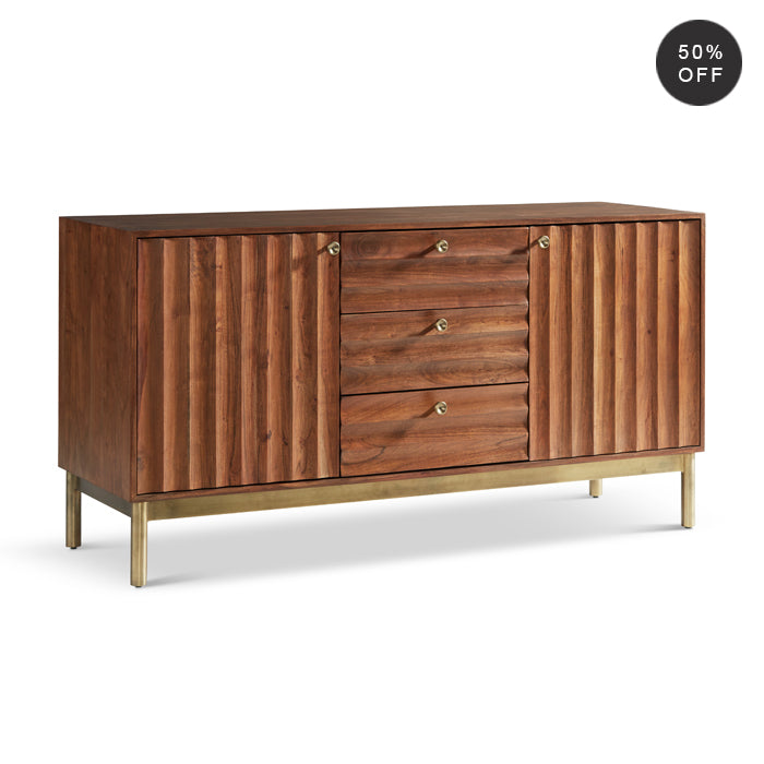 Groove Solid Wood Sideboard