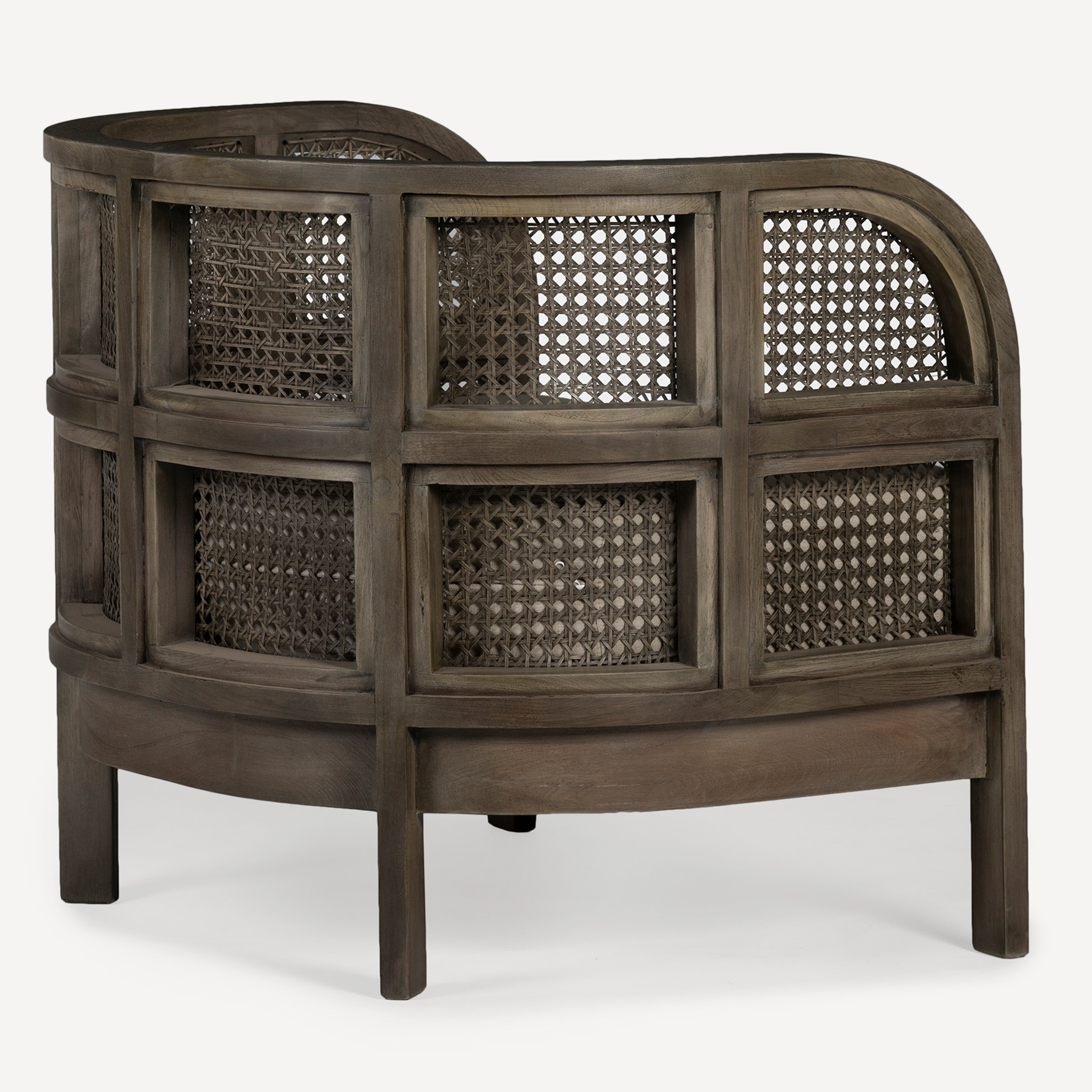 Nest Cane Recycled Teak Chair