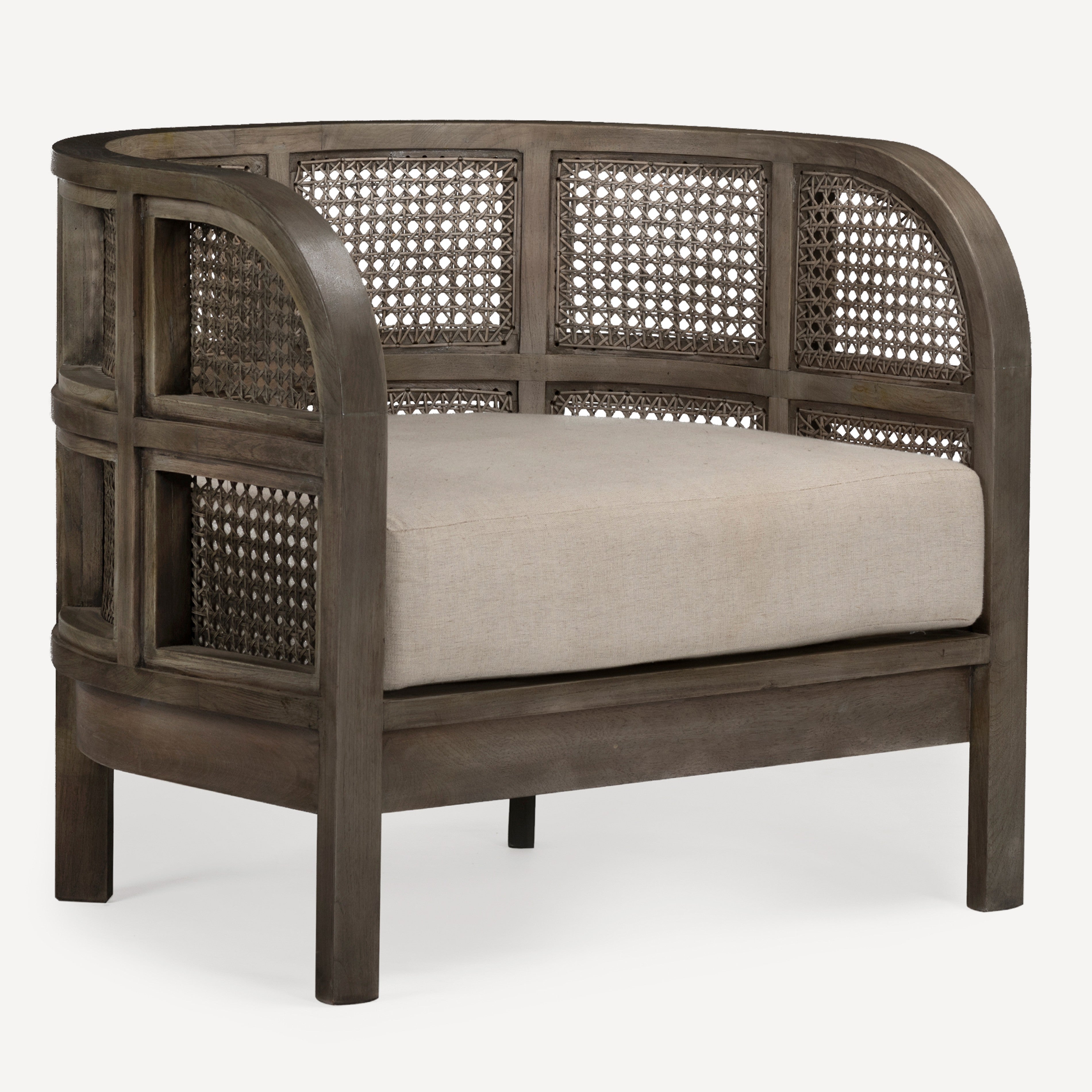 Nest Cane Recycled Teak Chair