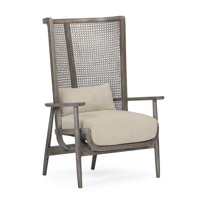 Wingman Cane Accent Chair