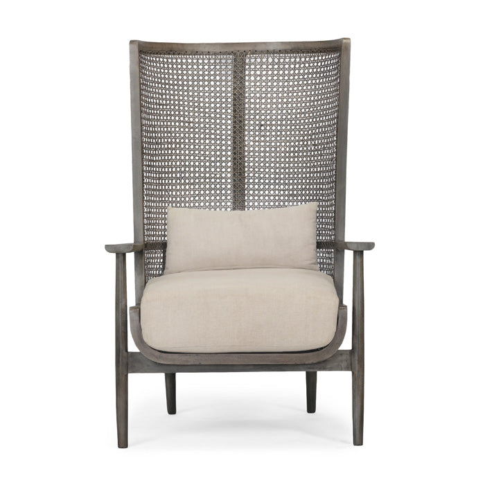 Wingman Cane Accent Chair