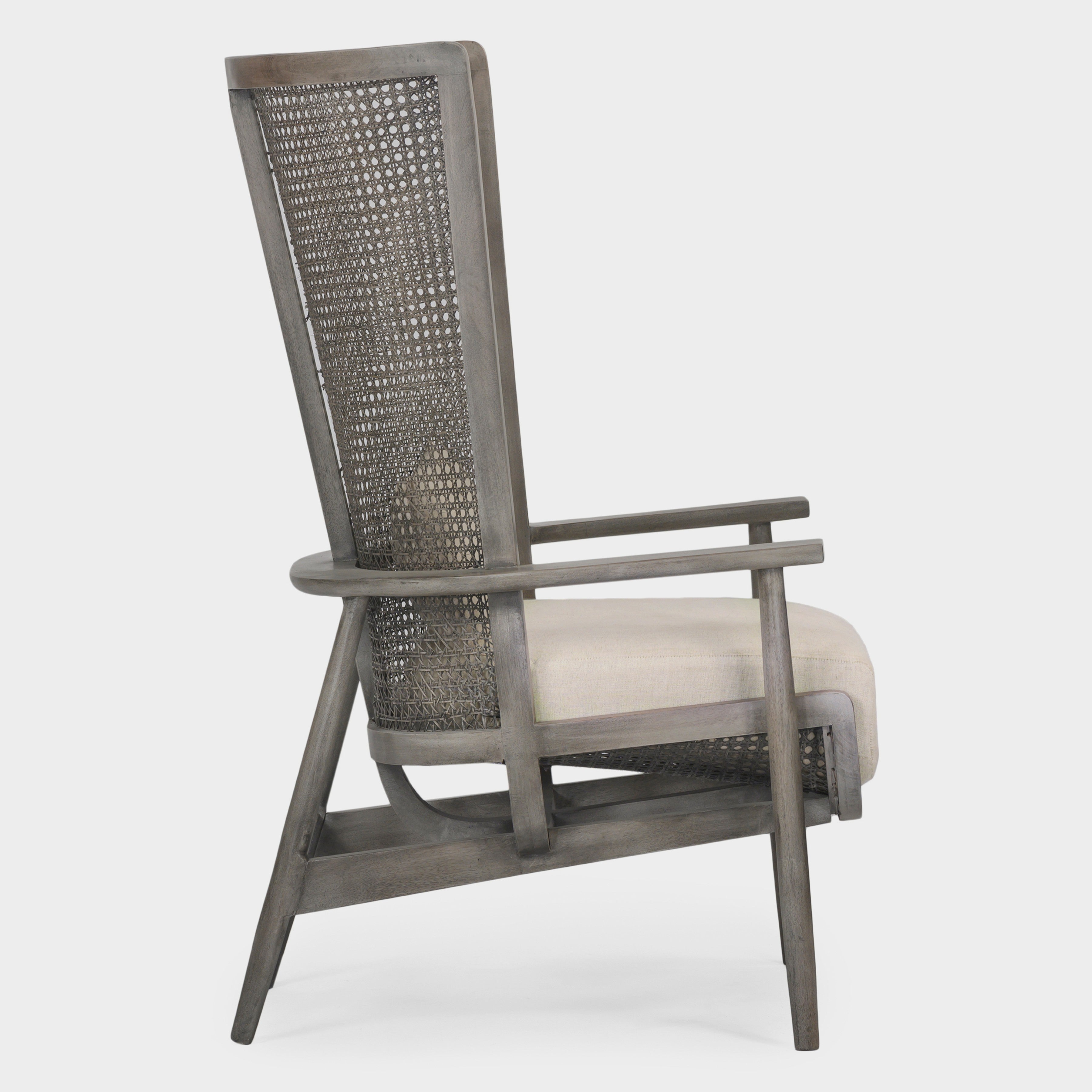 Wingman Cane Accent Chair