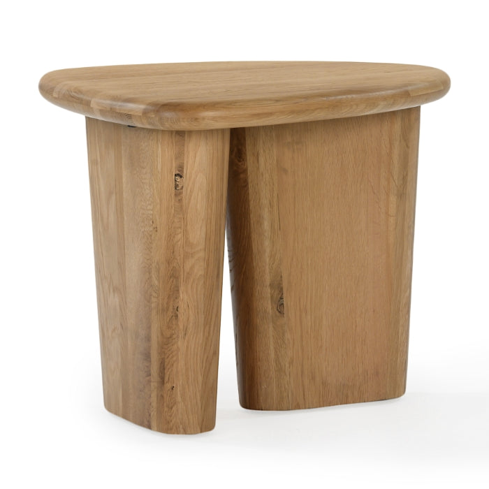 Laurel Solid White Oak Side Table