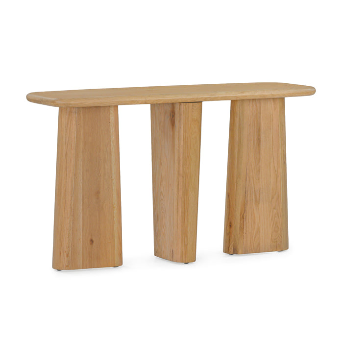 Laurel Solid White Oak Console Table