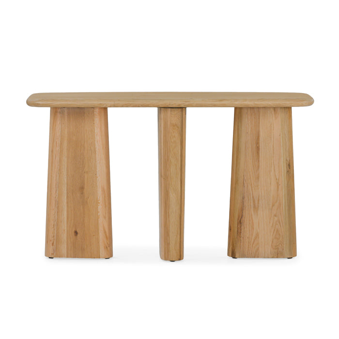 Laurel Solid White Oak Console Table