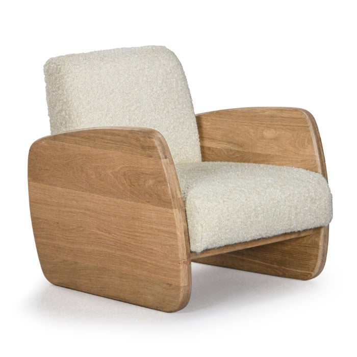 Laurel Solid White Oak Lounge Chair