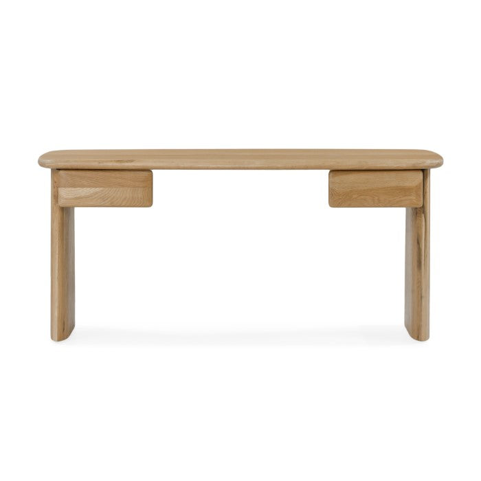 Laurel Solid White Oak Desk 66" - Natural