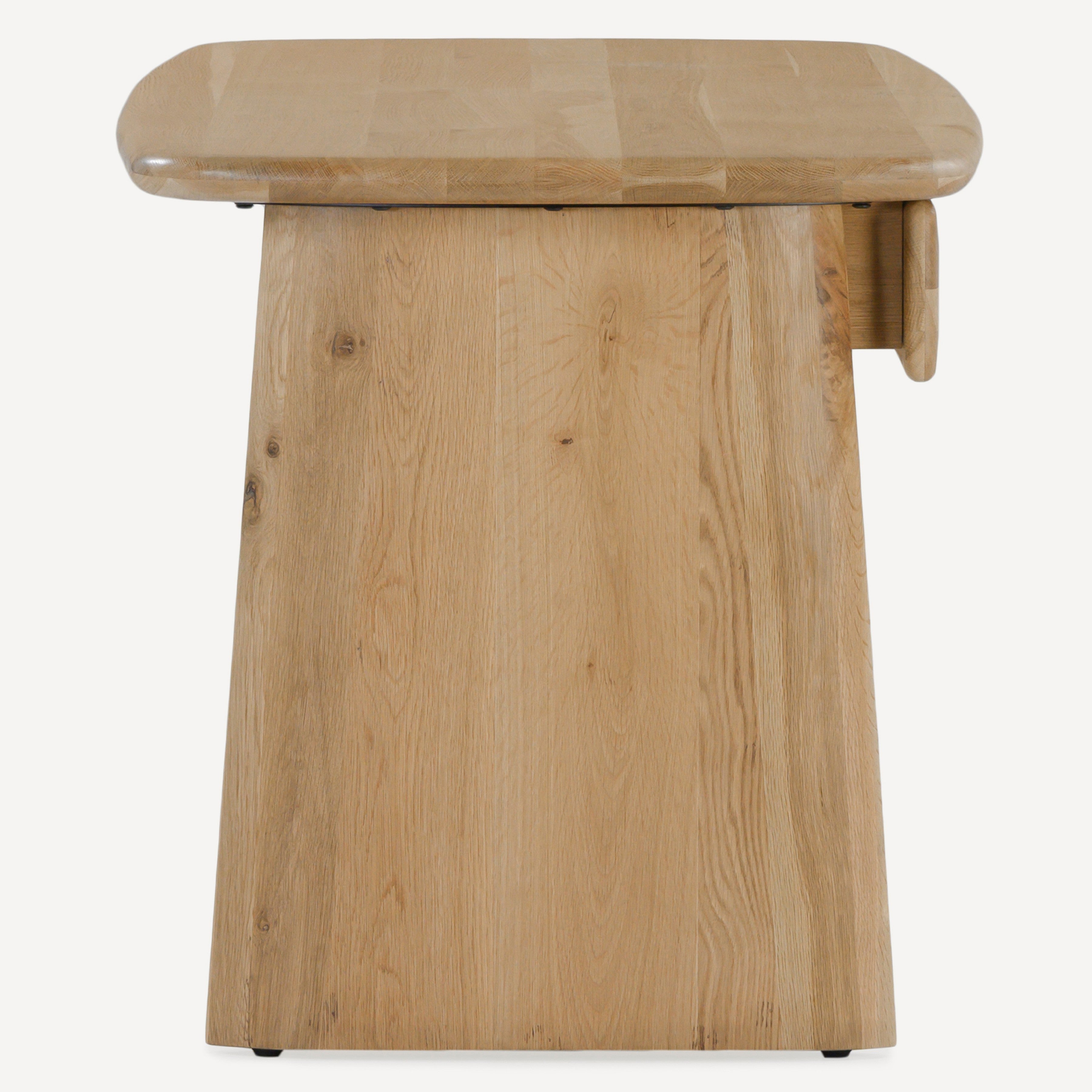 Laurel Solid White Oak Desk 66" - Natural