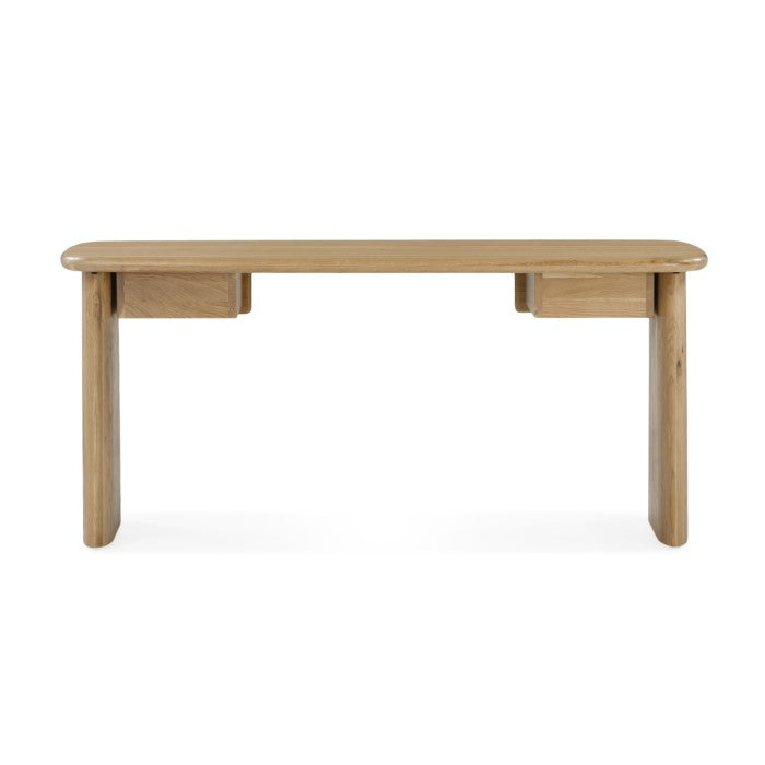 Laurel Solid White Oak Desk 66" - Natural